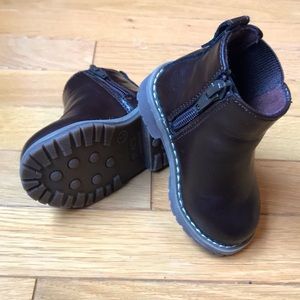 Baby Boy Chelsea Boots, Dark brown, size 4